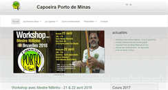 Desktop Screenshot of capoeiraportodeminas.be